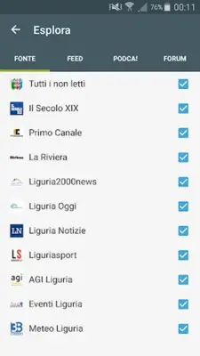 Liguria News android App screenshot 0