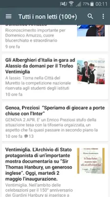 Liguria News android App screenshot 1