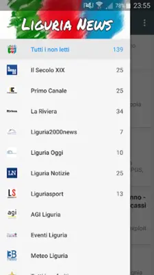 Liguria News android App screenshot 2